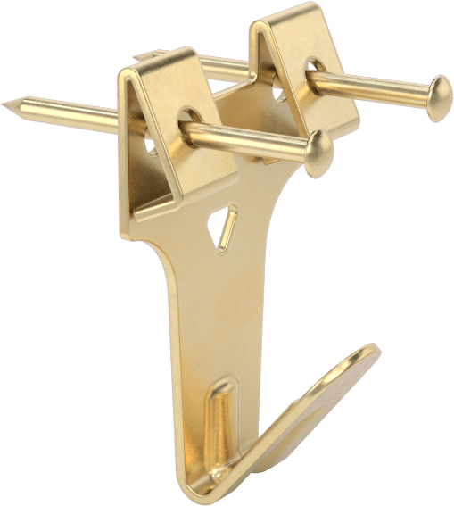 Çivili Kancalar, 1/4" Çıkıntı, 1“ Genişlik x 1-1/8” Yükseklik