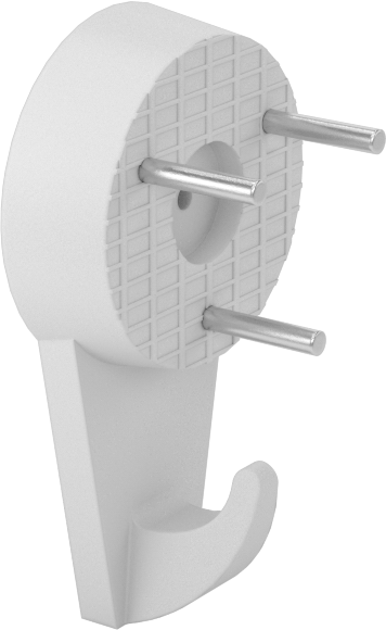 Çivili Kancalar, 1/8" Çıkıntı, 1/2“ Genişlik x 1-1/8” Yükseklik