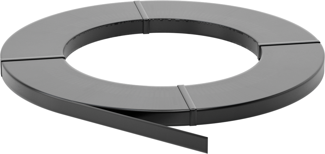 Metal Çemberleme, Standart Bobin, 1-1/4“ Genişlik x 0,029” Kalınlık, 859 Fit Uzunluk