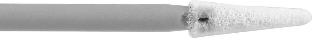 Polyester Temiz Oda Swabları, 3/32“-1/32” Çap x 15/32" Uzunlukta Uç, 2-3/4" Toplam Uzunluk