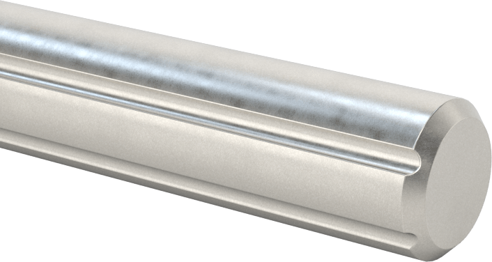 Çelik Bilyalı Yiv, 4 Yiv, 10 mm Çap, 600 mm Uzunluk