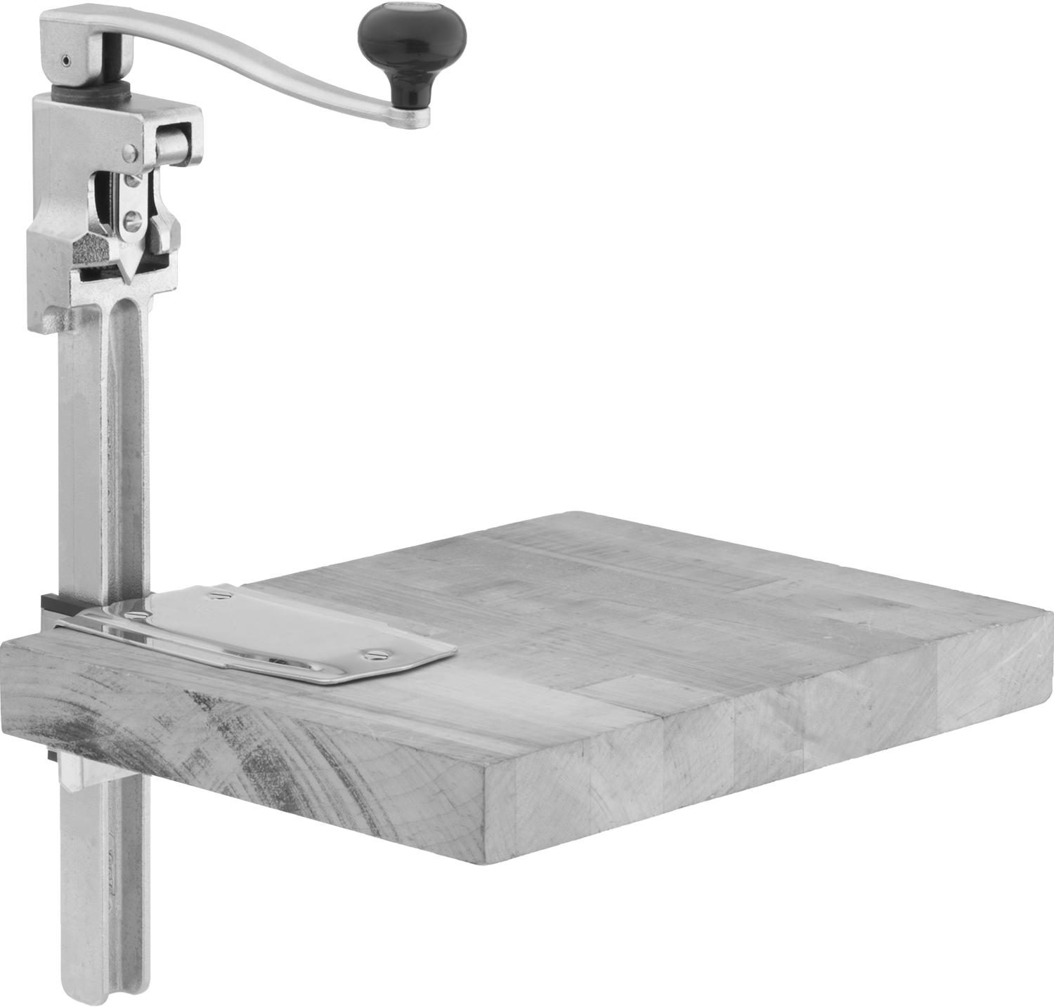 Manual Can Opener, Bench Mount, Iron