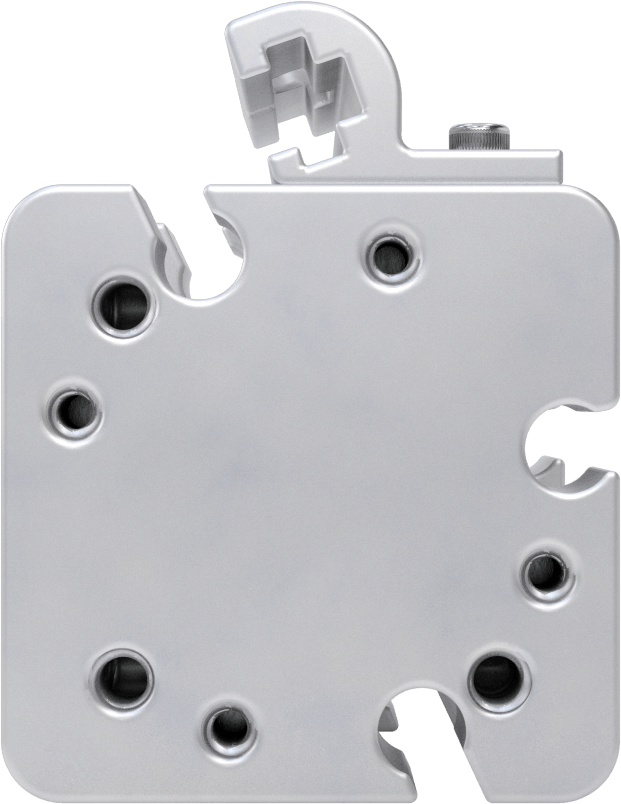 Kare Yüzlü Kompakt Bağlantı Çubuğu Hava Silindiri, Sensör Hazır, Çift Etkili, 3/4" Delik Boyutu, 1/4" Strok