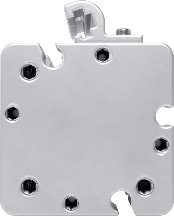 Kare Yüzlü Kompakt Bağlantı Çubuğu Hava Silindiri, Sensör Hazır, Çift Etkili, 1-1/16" Delik, 1/2" Strok