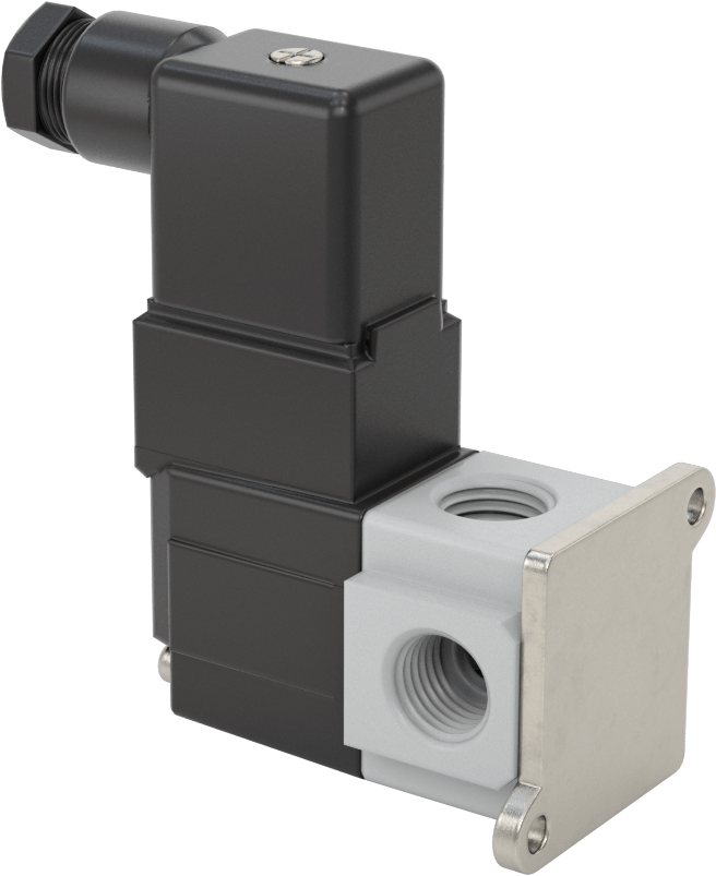 Elektrikli Hava Yön Kontrol Vanası, Kapalı, Tek Solenoid, 1/4 NPT, 6 scfm, 24V DC