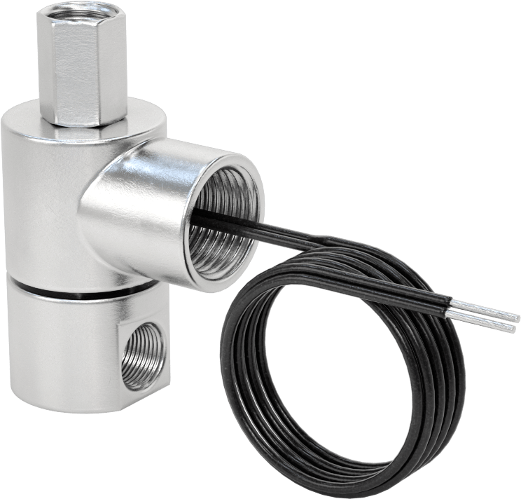 Elektrikli Hava Yön Kontrol Vanası, Açık/Kapalı, Tek Solenoid, 1/4 NPT, 24V DC