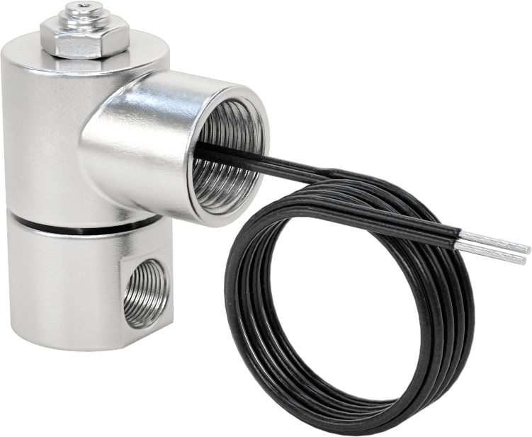 Elektrikli Hava Yön Kontrol Vanası, Kapalı, Tek Solenoid, 1/4 NPT, 120V AC