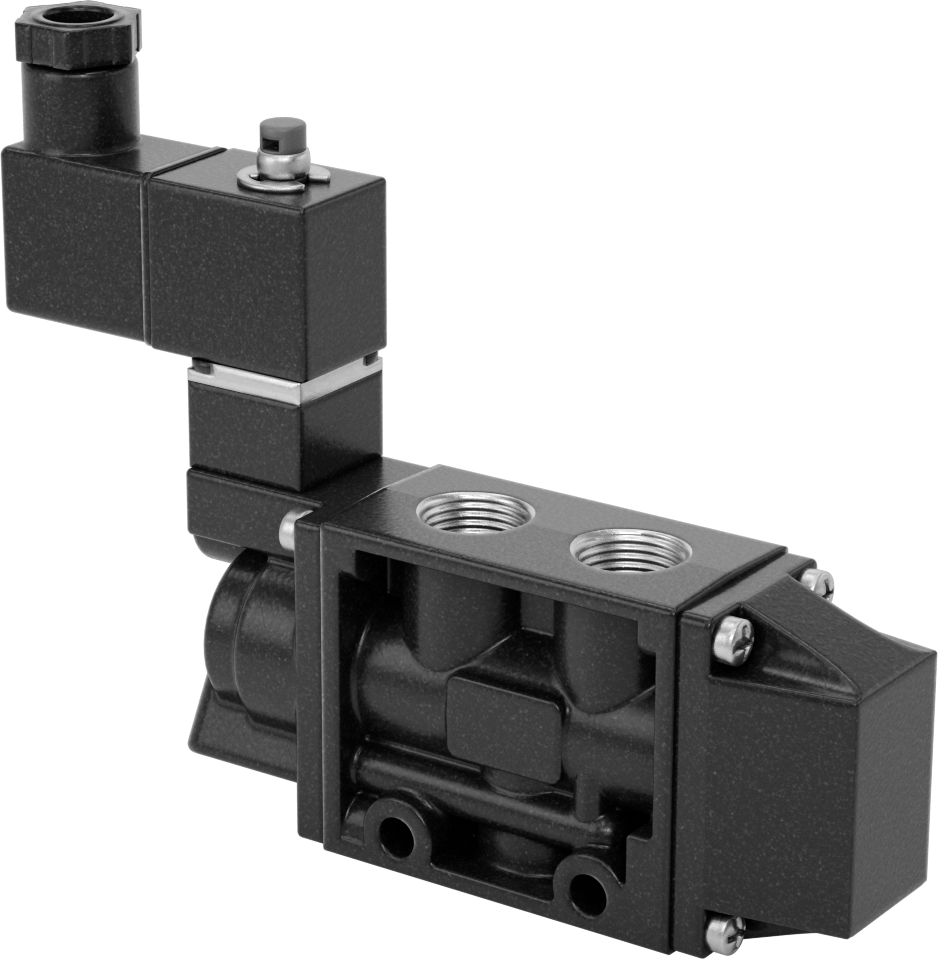 Hava Yön Kontrol Vanası, Elektrikli, Tek Solenoid, 3/8 NPTF, 12V DC