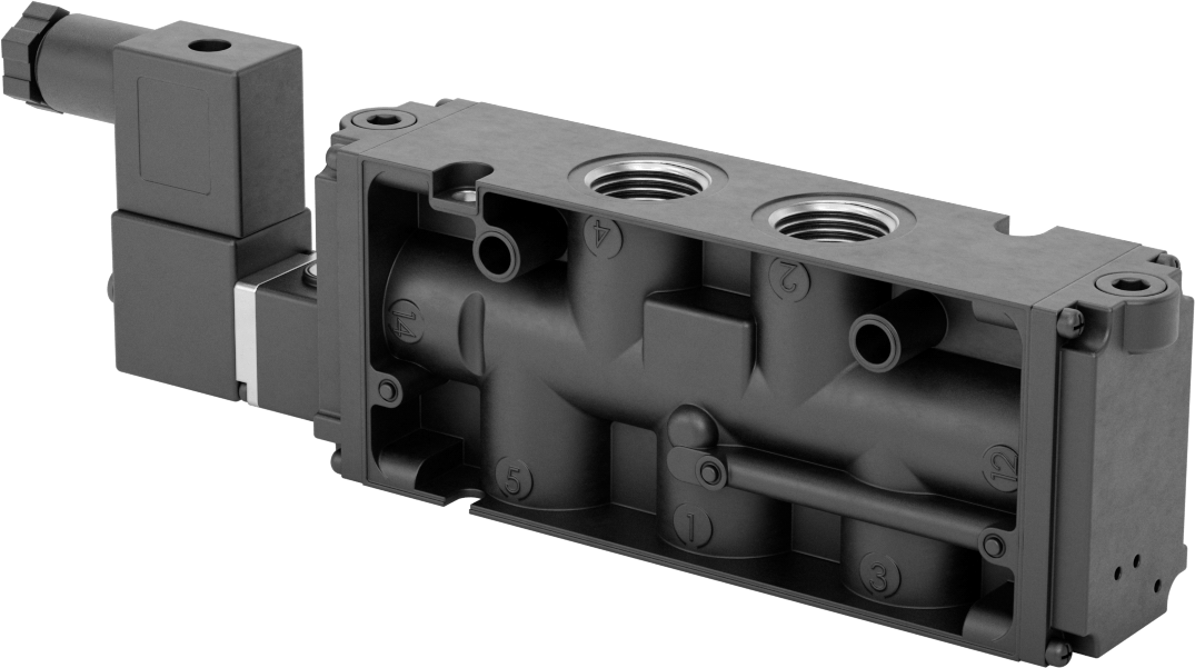 Hava Yön Kontrol Vanası, Elektrikli, Tek Solenoid, 1/2 NPTF, 12V DC