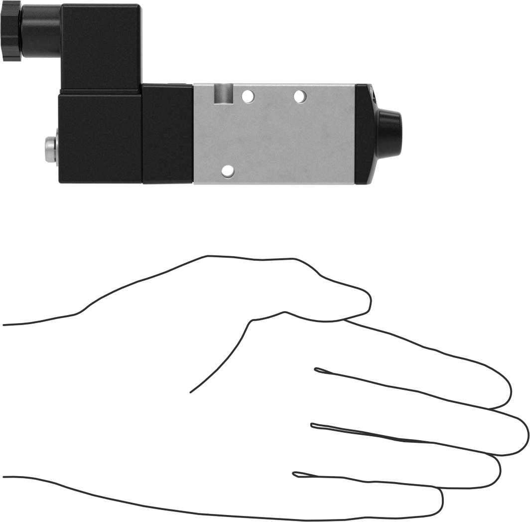 Hava Yön Kontrol Vanası, Elektrikli, Tek Solenoid, 1/8 NPT, 0,75 Cv, 24V DC