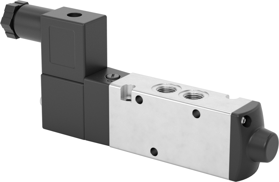 Hava Yön Kontrol Vanası, Elektrikli, Tek Solenoid, 1/8 NPT, 12V DC