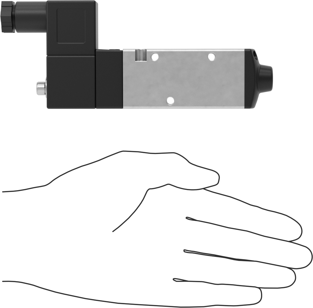 Hava Yön Kontrol Vanası, Elektrikli, Tek Solenoid, 1/8 NPT, 24V DC