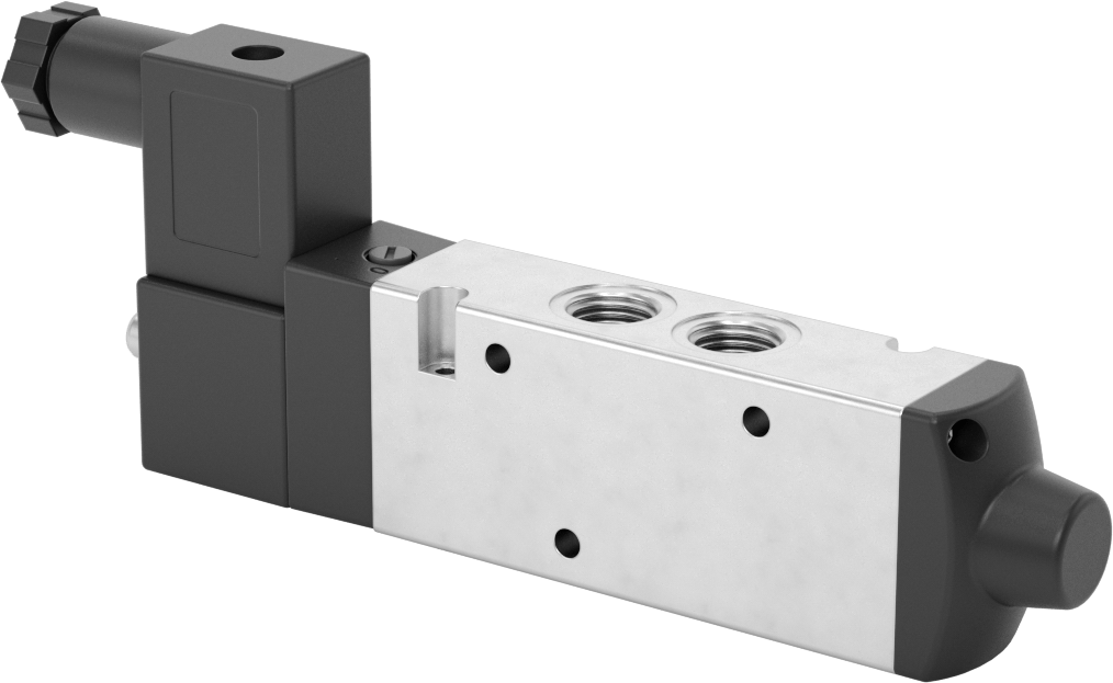 Hava Yön Kontrol Vanası, Elektrikli, Tek Solenoid, 1/4 NPT, 1,3 Cv, 12V DC