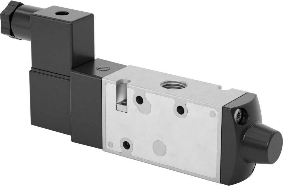 Hava Yön Kontrol Vanası, Elektrikli, Tek Solenoid, 1/4 NPT, 1,3 Cv, 12V DC