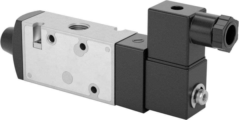 Hava Yön Kontrol Vanası, Elektrikli, Tek Solenoid, 1/4 NPT, 1,3 Cv, 12V DC