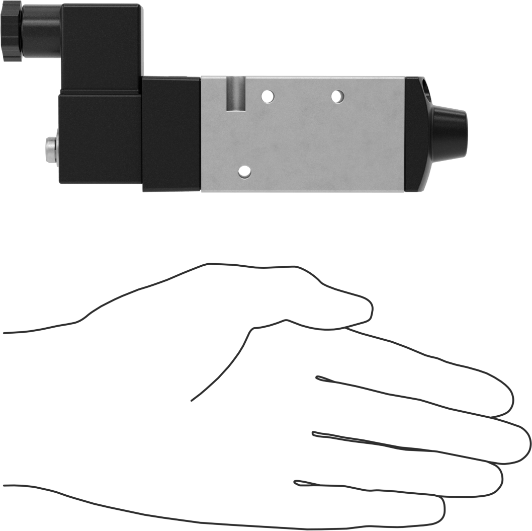 Hava Yön Kontrol Vanası, Elektrikli, Tek Solenoid, 1/4 NPT, 1,3 Cv, 24V DC