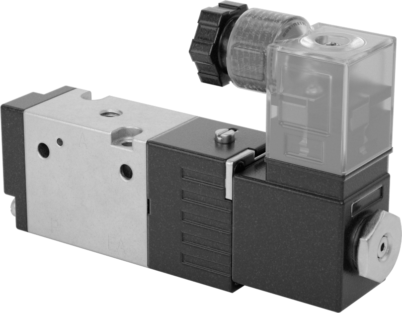 Hava Yön Kontrol Vanası, Elektrikli, Tek Solenoid, 10-32 UNF, 0,58 Cv, 12VDC