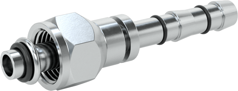 Soğutucu Akışkan Hortumu Bağlantı Parçası, 5/16“ Hortum İç Çapı x O-Ring Pilot 5/8”-18 Dişi Boru için