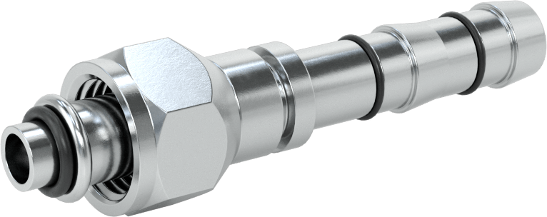Soğutucu Akışkan Hortumu Bağlantı Parçası, 13/32“ Hortum İç Çapı x O-Ring Pilot 5/8”-18 Dişi Boru için
