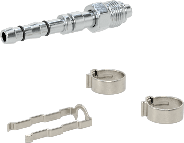 Soğutucu Akışkan Hortumu Bağlantı Parçası, 5/16“ Hortum İç Çapı x O-Ring Pilot 5/8”-18 Erkek Boru