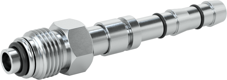 Soğutucu Akışkan Hortumu Bağlantı Parçası, 5/16“ Hortum İç Çapı x O-Ring Pilot 5/8”-18 Erkek Boru