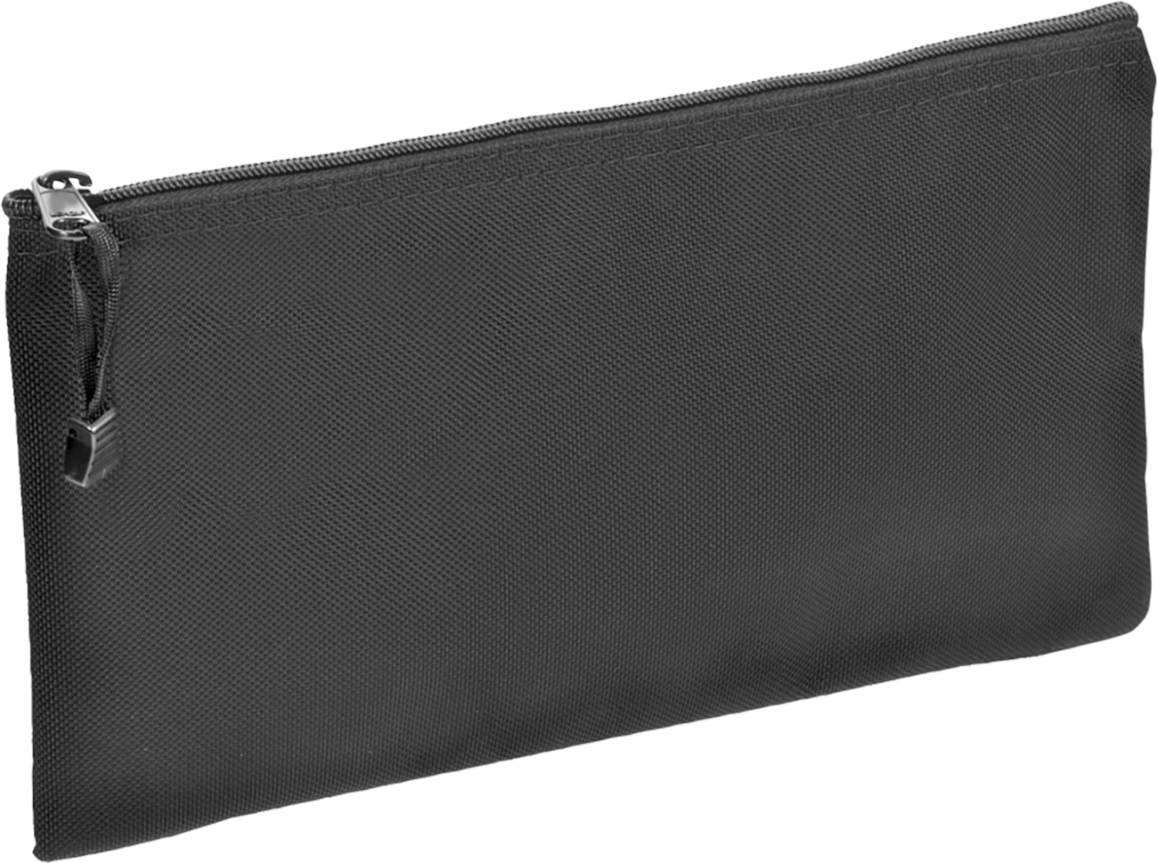 Fermuarlı Tek Cepli Alet Çantaları, 12-1/2“ Genişlik x 1/2” Derinlik x 7" Yükseklik, Siyah