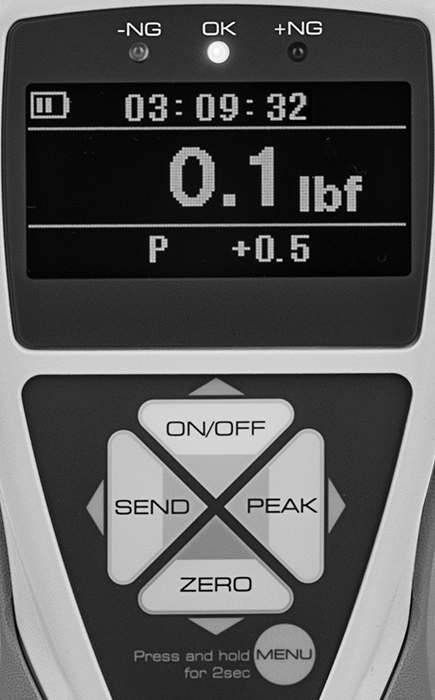 Go/No-Go Gerilim ve Sıkıştırma Kuvveti Ölçer, 11 lbs. Kapasite
