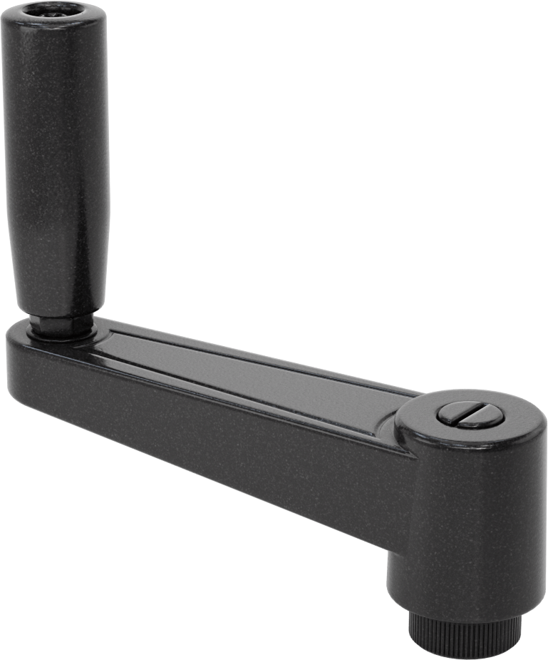 Konumu Ayarlanabilir Dişli Delikli Montajlı Krank Kolu, Katlanabilir Dönen Tutamaklı, 1/2"-13 Diş