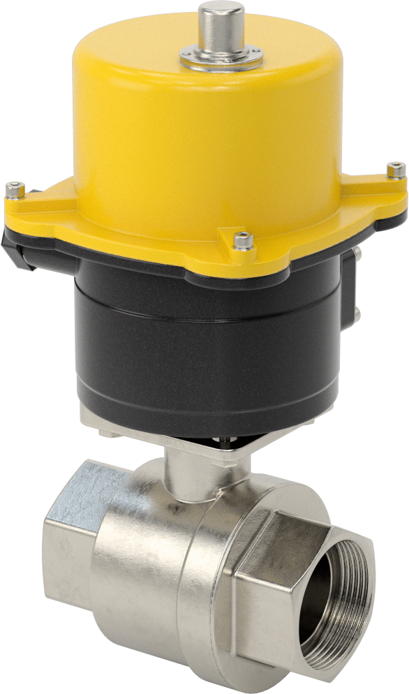 Kompakt Motor Tahrikli Açma/Kapama Valfi, 1-1/2 NPT Dişi