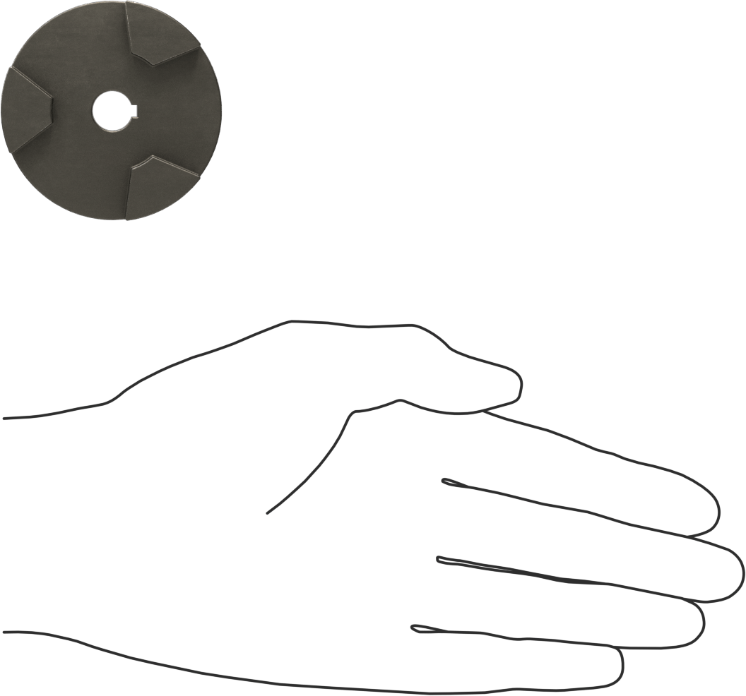 Ayar Vidası Esnek Mil Kaplini, Çelik, 54 mm Toplam Uzunluk, 54 mm OD, 10 mm Mil Çapı için