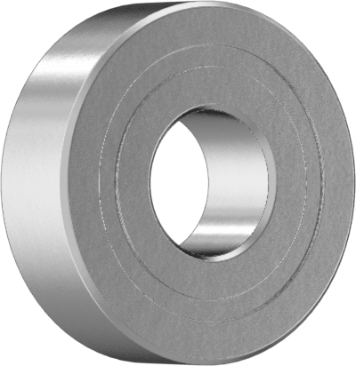 Korozyona Dayanıklı 440C Paslanmaz Çelik Bilyalı Rulman, Ekranlı, Ticaret No. R4-2Z, 1/4" Mil Çapı, ABEC 1
