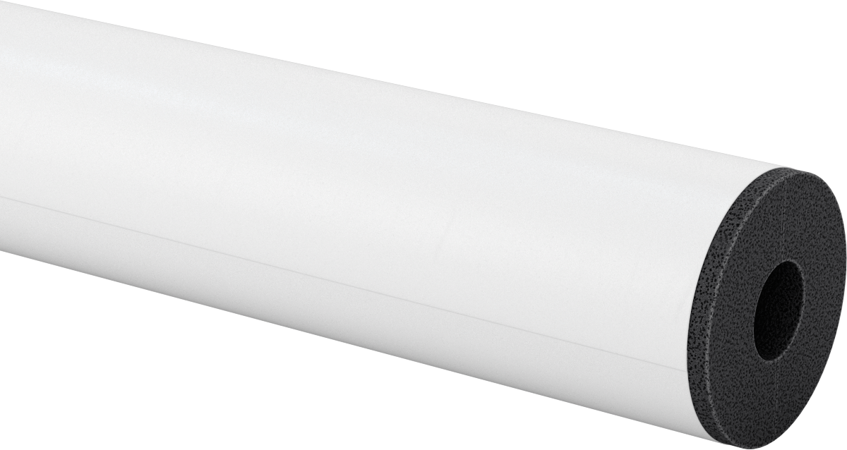 Kimyasal Dayanıklı Hücresel Cam Boru Yalıtımı, 1" Duvar Kalınlığı, 1-1/8" İç Çap x 2 Fit Uzunlukta Boru