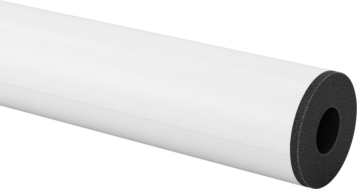 Kimyasal Dayanıklı Hücresel Cam Boru Yalıtımı, 1" Duvar Kalınlığı, 1-3/8" İç Çap x 2 Fit Uzunlukta Boru