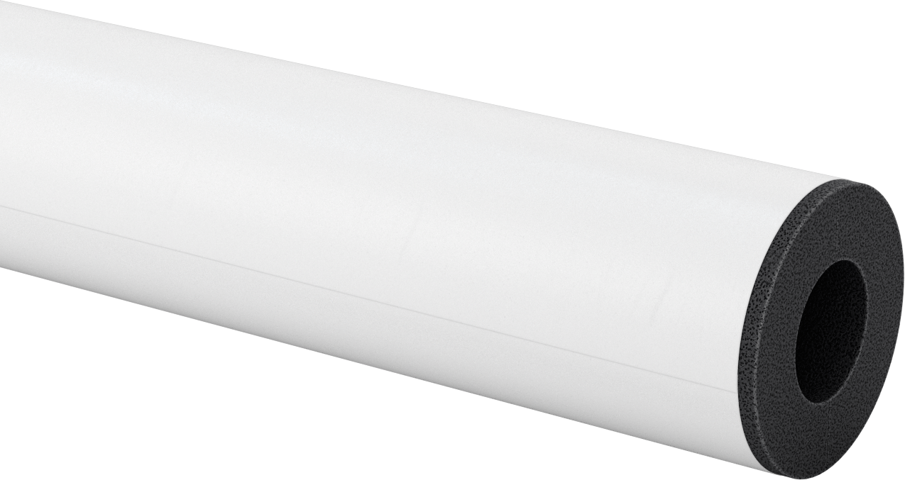 Kimyasal Dayanıklı Hücresel Cam Boru Yalıtımı, 1" Duvar Kalınlığı, 1-7/8" İç Çap x 2 Fit Uzunlukta Boru