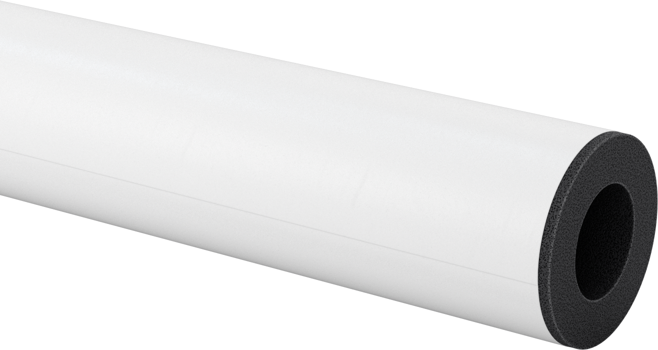 Kimyasal Dayanıklı Hücresel Cam Boru Yalıtımı, 1" Duvar Kalınlığı, 2-3/8" İç Çap x 2 Fit Uzunlukta Boru