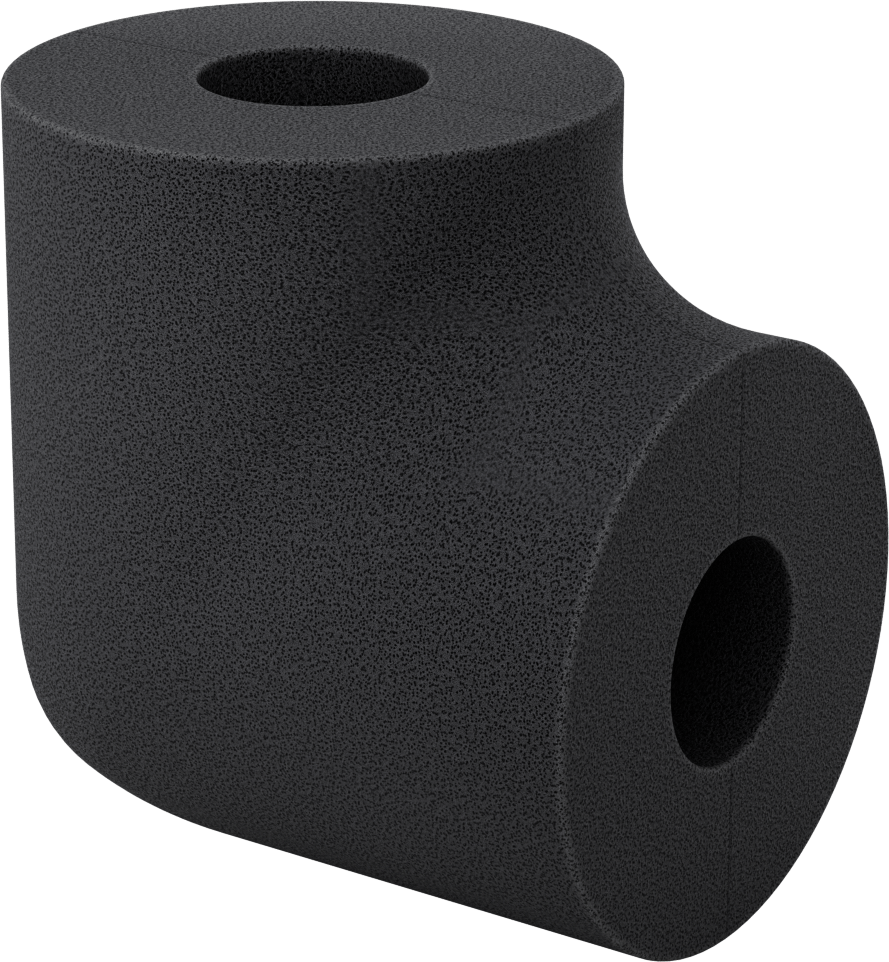 Kimyasal Dayanıklı Hücresel Cam Boru Yalıtımı, Dirsek, 2" Duvar Kalınlığı, 2-3/8" ID