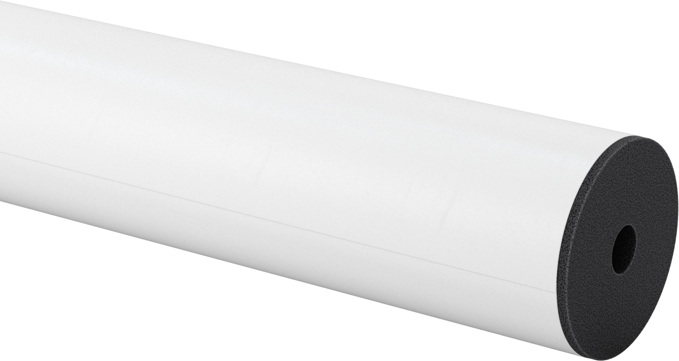 Kimyasal Dayanıklı Hücresel Cam Boru Yalıtımı, 2" Duvar Kalınlığı, 1-1/8" İç Çap x 2 Fit Uzunlukta Boru