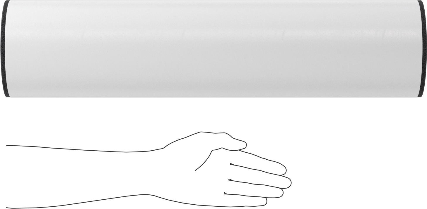 Kimyasal Dayanıklı Hücresel Cam Boru Yalıtımı, 2" Duvar Kalınlığı, 1-5/8" İç Çap x 2 Fit Uzunlukta Boru