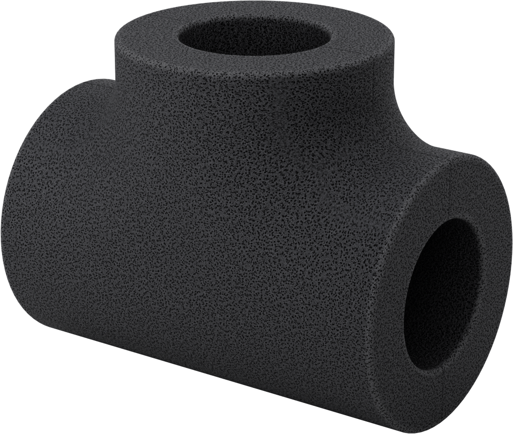 Kimyasal Dayanıklı Hücresel Cam Boru Yalıtımı, T, 1" Duvar Kalınlığı, 2-3/8" ID