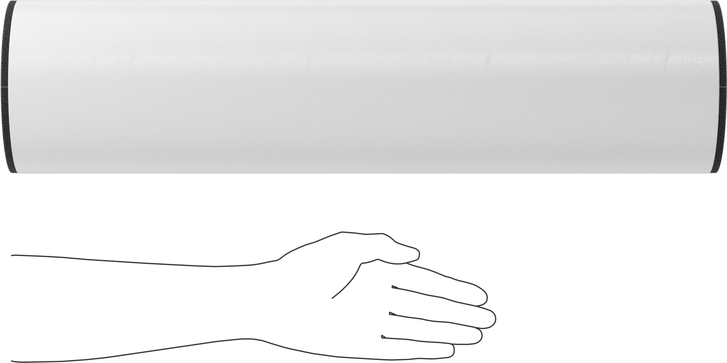 Kimyasal Dayanıklı Hücresel Cam Boru Yalıtımı, 2" Duvar Kalınlığı, 1-7/8" İç Çap x 2 Fit Uzunlukta Boru