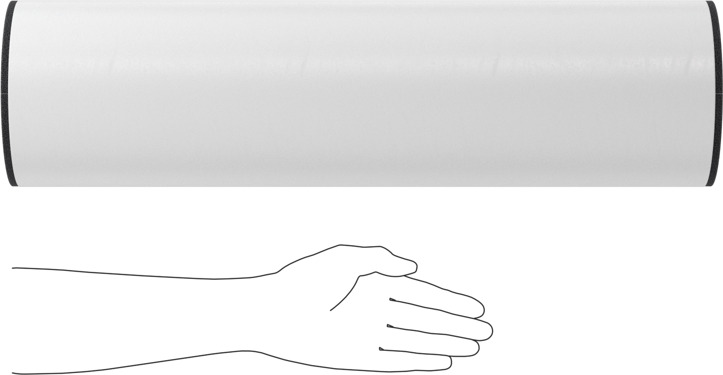 Kimyasal Dayanıklı Hücresel Cam Boru Yalıtımı, 2" Duvar Kalınlığı, 2-3/8" İç Çap x 2 Fit Uzunlukta Boru