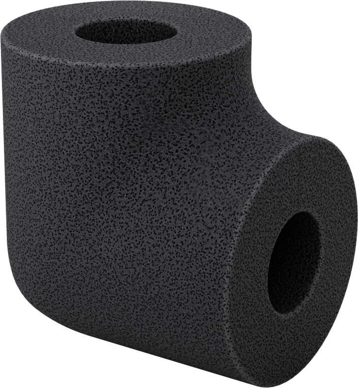 Kimyasal Dayanıklı Hücresel Cam Boru Yalıtımı, Dirsek, 1" Duvar Kalınlığı, 1-3/8" ID