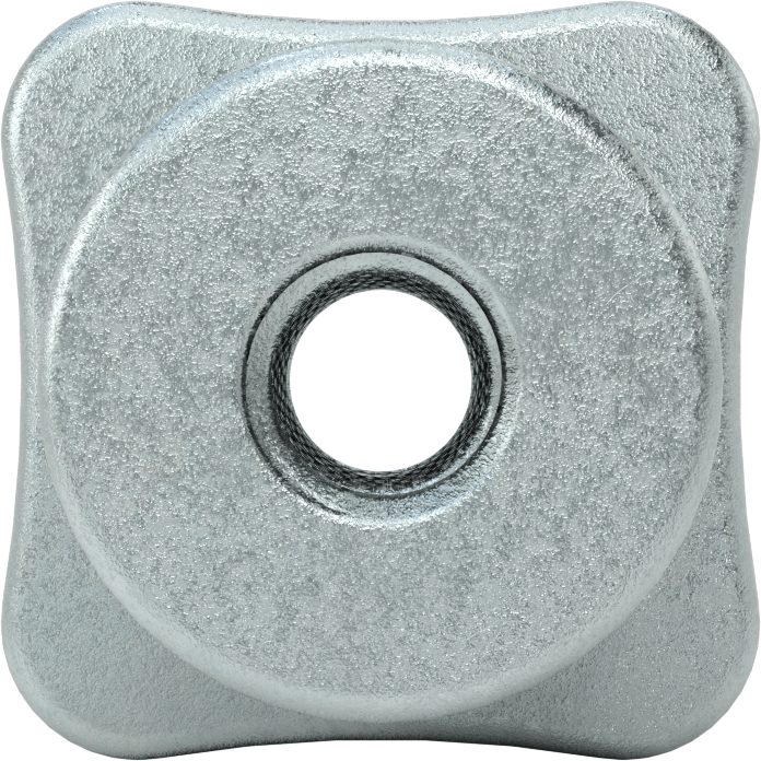 Çubuk Topuzu, Dört kol, 1/2“-13 Boyut x 1-3/8” Derinlikte Delik