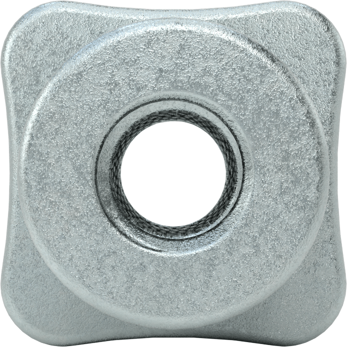 Çubuk Topuzu, Dört kol, 5/8“-11 Boyut x 1-3/8” Derinlikte Delik
