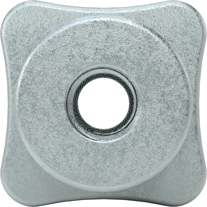 Çubuk Topuzu, Dört kol, 5/8“-11 Boyut x 1-1/2” Derinlikte Delik