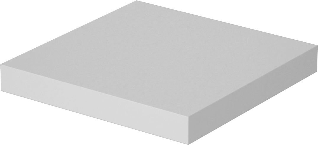 Alüminyum Nitrür Seramik Levha, Kolay İşlenebilir, 2" x 2" x 1/4"