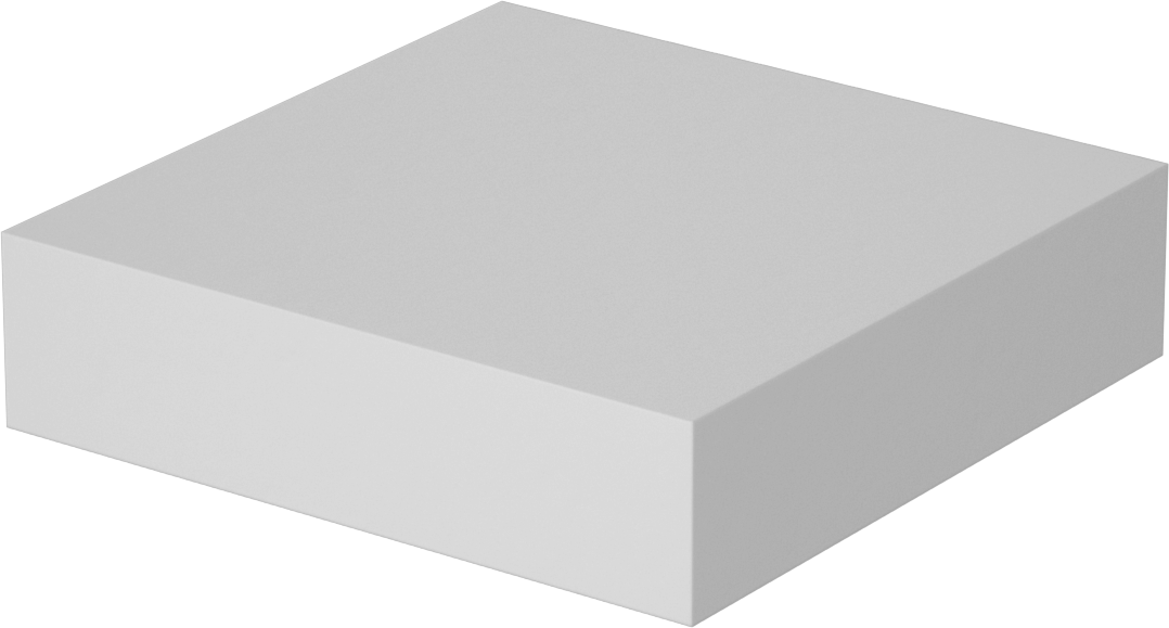 Alüminyum Nitrür Seramik Levha, Kolay İşlenebilir, 2" x 2" x 1/2"