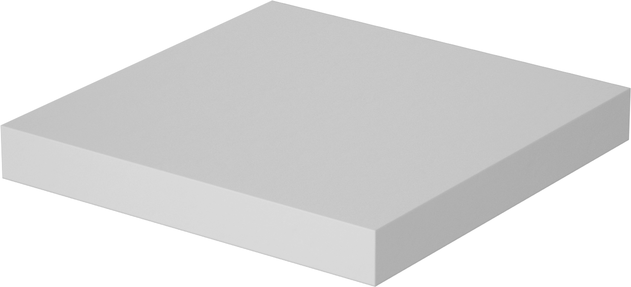 Alüminyum Nitrür Seramik Levha, Kolay İşlenebilir, 4" x 4" x 1/2"