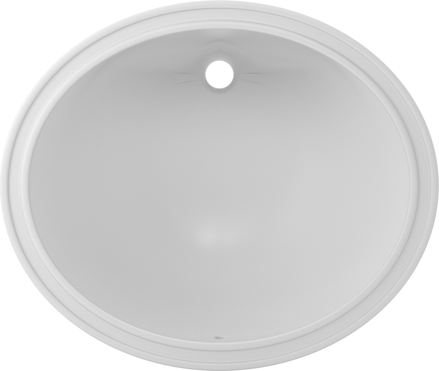 Beyaz Porselen Tezgah Üstü Evye, 19-1/2“ Genişlik x 16-1/2” Derinlik x 7-1/2" Yükseklik Toplam