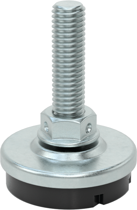 Titreşim Sönümleyici Sert Seviyeleme Montaj Parçası, 1/2"-13 Dişli Saplamalı, 450 lbs. Kapasite